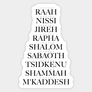 Names Of God Sticker